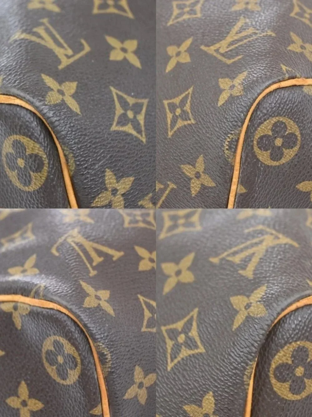 LOUIS VUITTON Keepall 45 Travel Hand Bag Monogram Leather Brown
